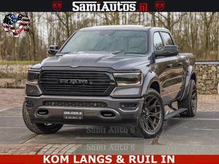 Dodge Ram Pick-Up HALK PACK | 360 CAMERA | ADAPTIVE CRUSE | PANODAK | VOLLE UITVOERING | LARAMIE NIGHT | 5.7 V8 HEMI 402PK 4x4 | CREWCAB 5 PERSOONS | GRIJSKENTEKEN | Granite Crystal Metallic Mijn Voorraad Nr 1998 - 24130