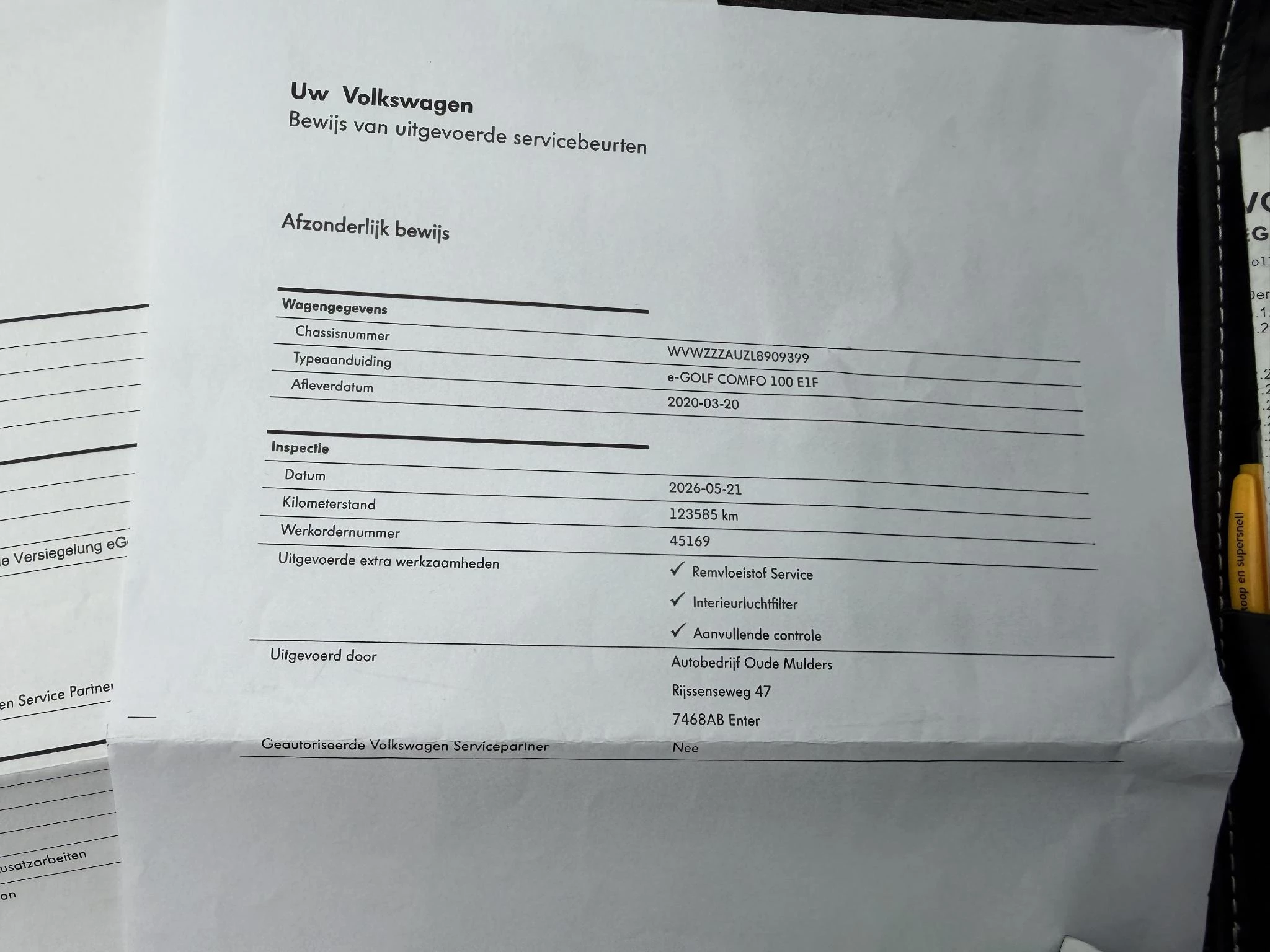 Hoofdafbeelding Volkswagen e-Golf