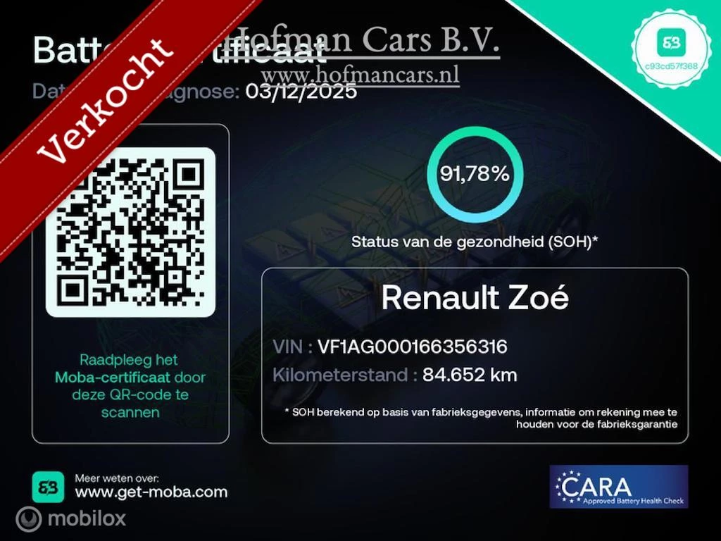 Hoofdafbeelding Renault ZOE