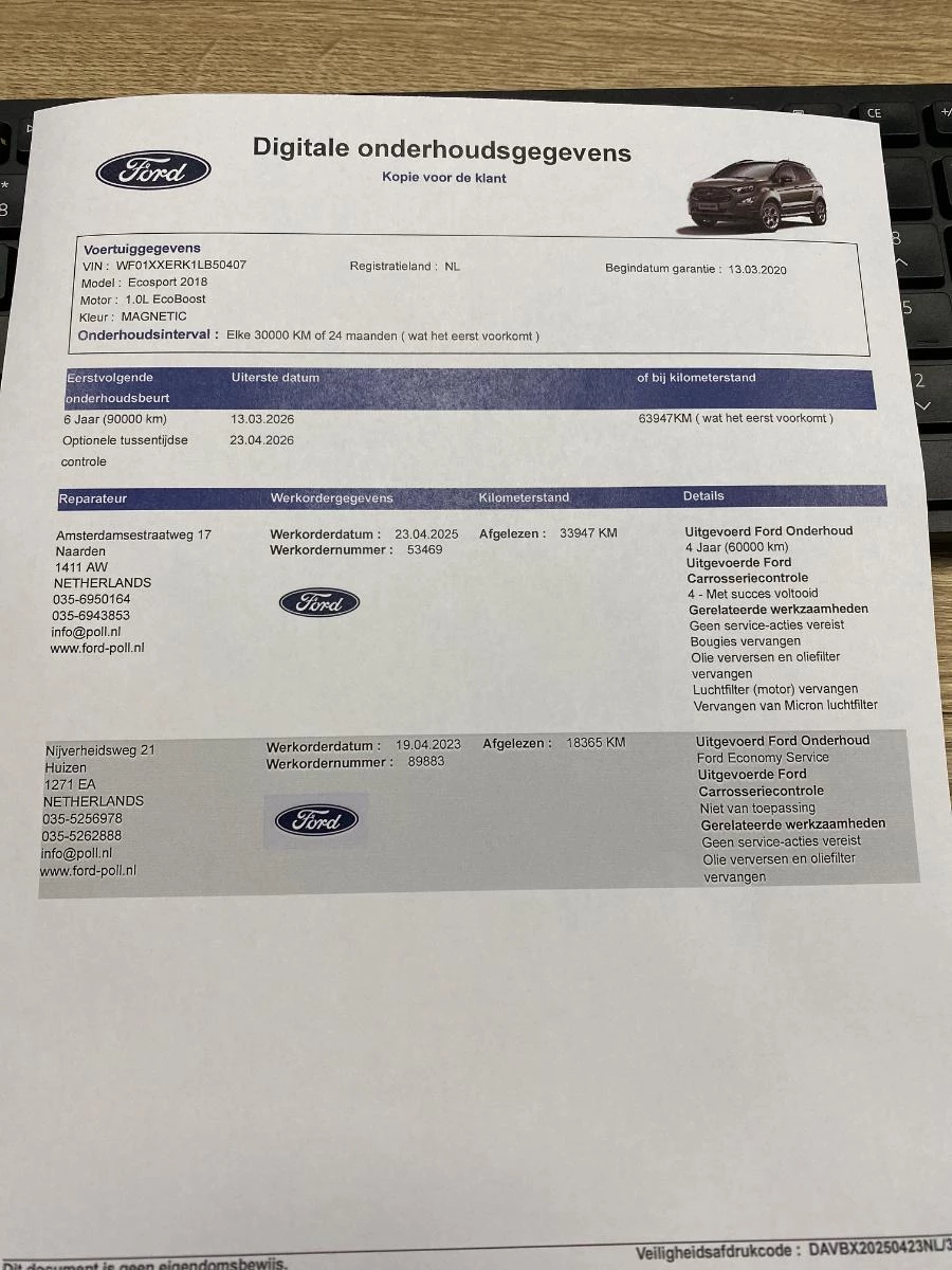 Hoofdafbeelding Ford EcoSport