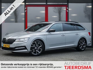 Skoda Superb Combi 1.5 TSI ACT Limited Sportline | Trekhaak | 1e Eigenaar | BTW | Adaptieve Cruise Control | Virtual Cockpit | Stoelverwarming | Stuurwiel Verwarmd | elektrische Sportstoel | Diamant Sticksels | Stoelverwarming Achter | Alcantara |