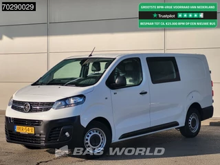 Opel Vivaro 102PK Dubbel Cabine L3H1 Navi Airco Cruise Camera Parkeersensoren L3 DC Doka Mixto Long 4m3 Airco Cruise control