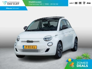 Hoofdafbeelding Fiat 500e Fiat 500e Icon 42 kWh | Clima | Cruise | Camera | 17" | Priv. Glass | Schuif/Kanteldak | Winter Pack | BSM | Apple Carplay l SOH 92,8%