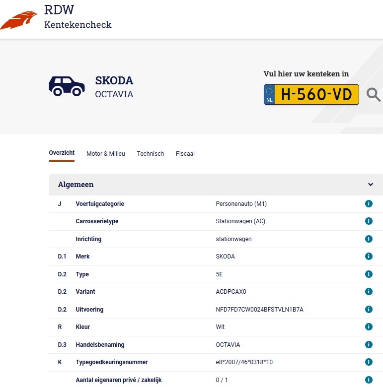 Hoofdafbeelding Škoda Octavia