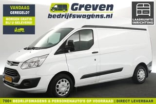 Ford Transit Custom 310 2.0 TDCI L2H2 Airco Kasten 3 Persoons Cruise Laadruimte inrichting PDC Elektrpakket