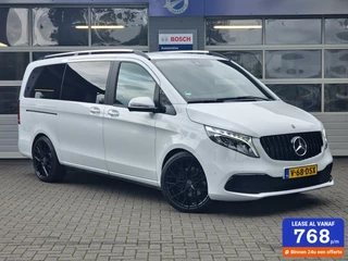 Mercedes V-klasse 220d Lang DC|leer|20-inch|dubbele schuifdeur|LED|trekhaak|