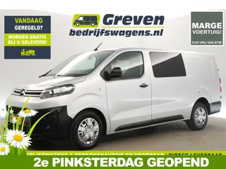 Citroën Jumpy 2.0 BlueHDI L3H1 | MARGE! | Dubbele Cabine | 5 Persoons | Airco Cruise Carplay Navigatie PDC Trekhaak