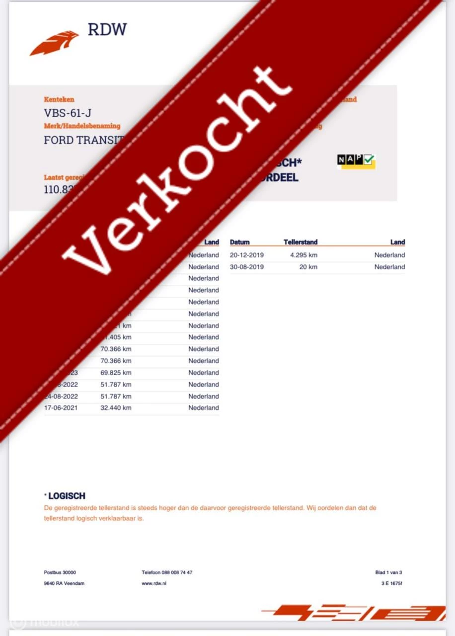 Hoofdafbeelding Ford Transit
