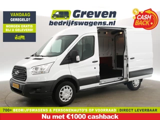 Ford Transit 350 2.0 TDCI L2H2 | 170PK | 2800KG Tregew. | Trekhaak | Airco | Cruise | Winterpakket | 2xSchuifdeur | Parkeersensoren