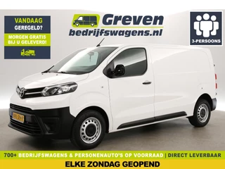 Toyota ProAce 2.0 D-4D L2H1 145PK Airco Cruise Carplay 3 Persoons Parkeersensoren Elektrpakket