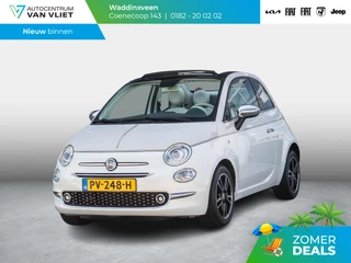 Fiat 500 C 0.9 TwinAir Turbo Lounge | Leer | Climate Control | Regen- en lichtsensor | Parkeersensoren | Navigatie | Beats Audio |
