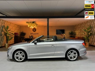Audi A3 Cabriolet 1.4 TFSI CoD Ambition Pro S Line Garantie NAP Leder NekVW StoelVW Cruise Navi Clima Led PDC Rijklaar