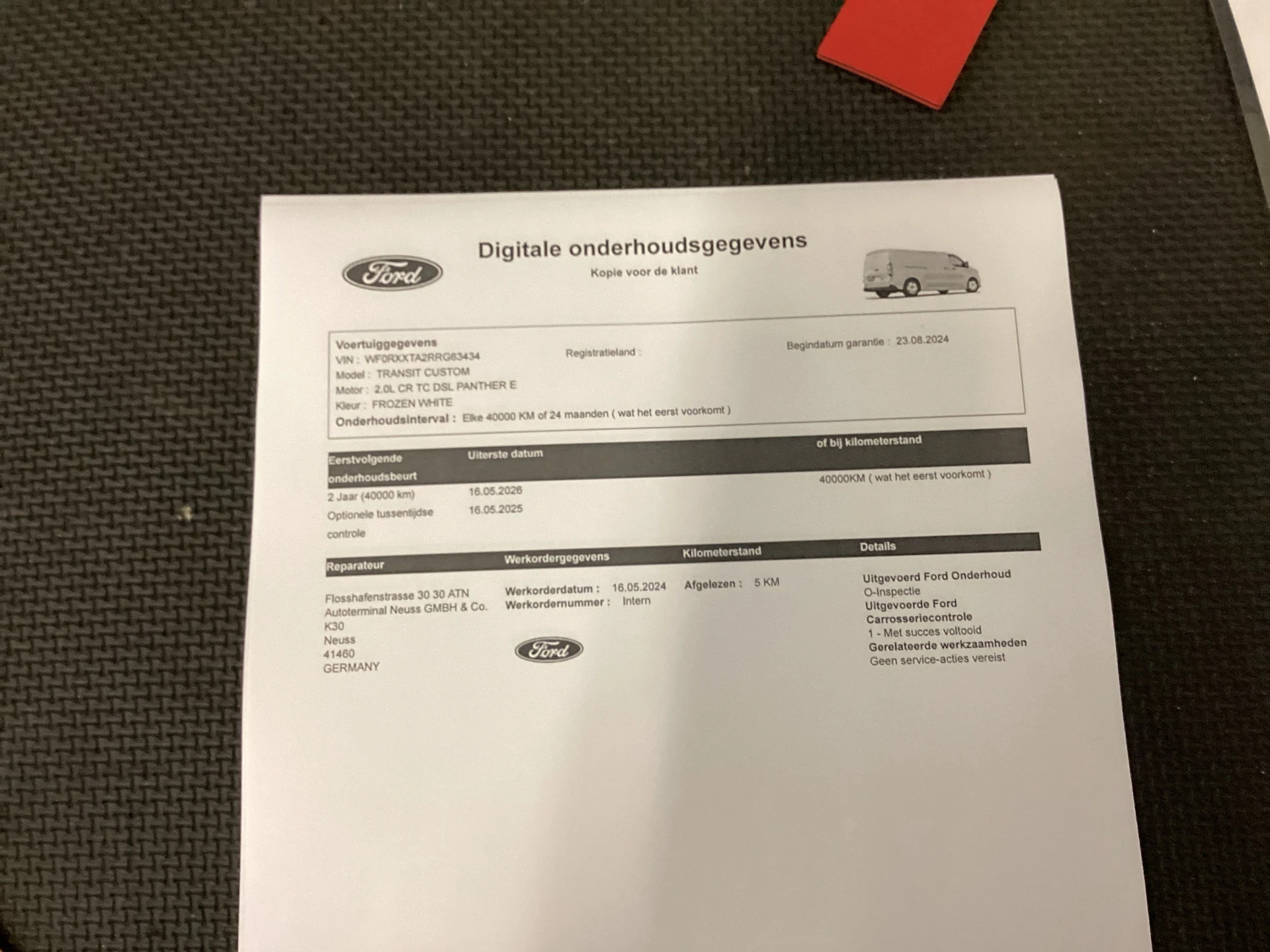 Hoofdafbeelding Ford Transit Custom