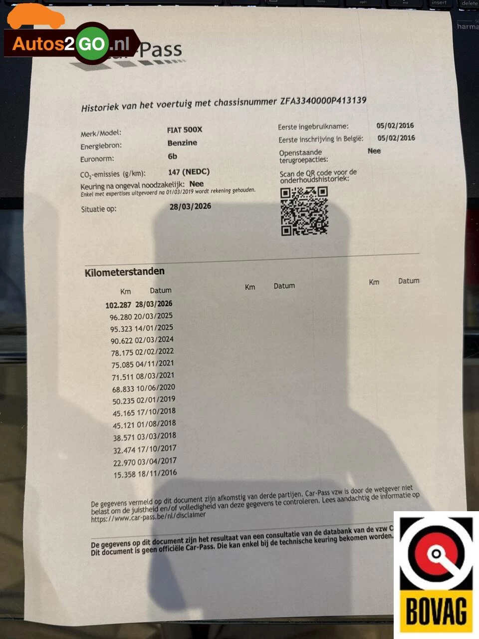 Hoofdafbeelding Fiat 500X