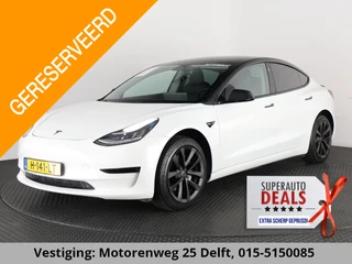 Tesla Model 3 BLACKLINE BI-TONE PANO STD ACCUTEST 86% RWD 60 kWH LEDER.NAVI.CAMERA.AUTOPILOT, STOELVERWARMING EN NOG VEEL MEER!