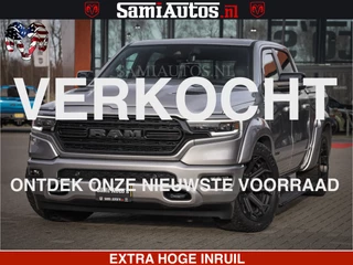 Dodge Ram Pick-Up HULK PACK | LIMITED SPORT | 5.7 V8 HEMI | FEUL WHEELS MAT BLACK | BOM VOL | CREW CAB 5 PERSOONS | DUBBELE CABINE DC | GRIJS KENTEKEN | SFEERVERLICHTING | HUD | LICHTVERING | PANODAK | FULL LED |