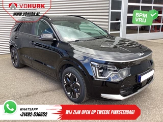 Kia Niro EV 463 km WLTP Pano/ Dealer Onderhouden/ Snellader/ Leder/ Adapt.Cruise/ Head-up / Carplay/ Stoelverw./ Stuurverw./ Elek.klep/ Trekhaak/ Camera