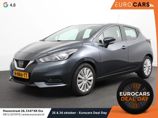 Hoofdafbeelding Nissan Micra Nissan Micra 1.0 IG-T Acenta Airco Cruise control Radio LED Apple Carplay/ Android Auto
