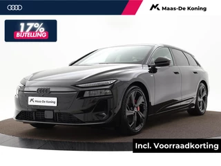 Hoofdafbeelding Audi A6 Avant e-tron Audi A6 Avant e-tron S edition e-tron 367 PK 100 Kwh · Panorama glasdak · Privacy glas · 21"LM Velgen · Remzadels rood