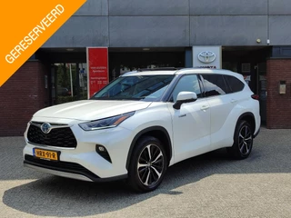Hoofdafbeelding Toyota Highlander Toyota Highlander 2.5 AWD Hybrid PREMIUM 7-PERS LEER STOELVERW/KOELING PANODAK 360° CAMERA STUURVERW 20'' LM-VELGEN NAVI APPLE/ANDROID JBL-AUDIO EL-STOEL EL-ACHTERKLEP PARK-SENSOREN