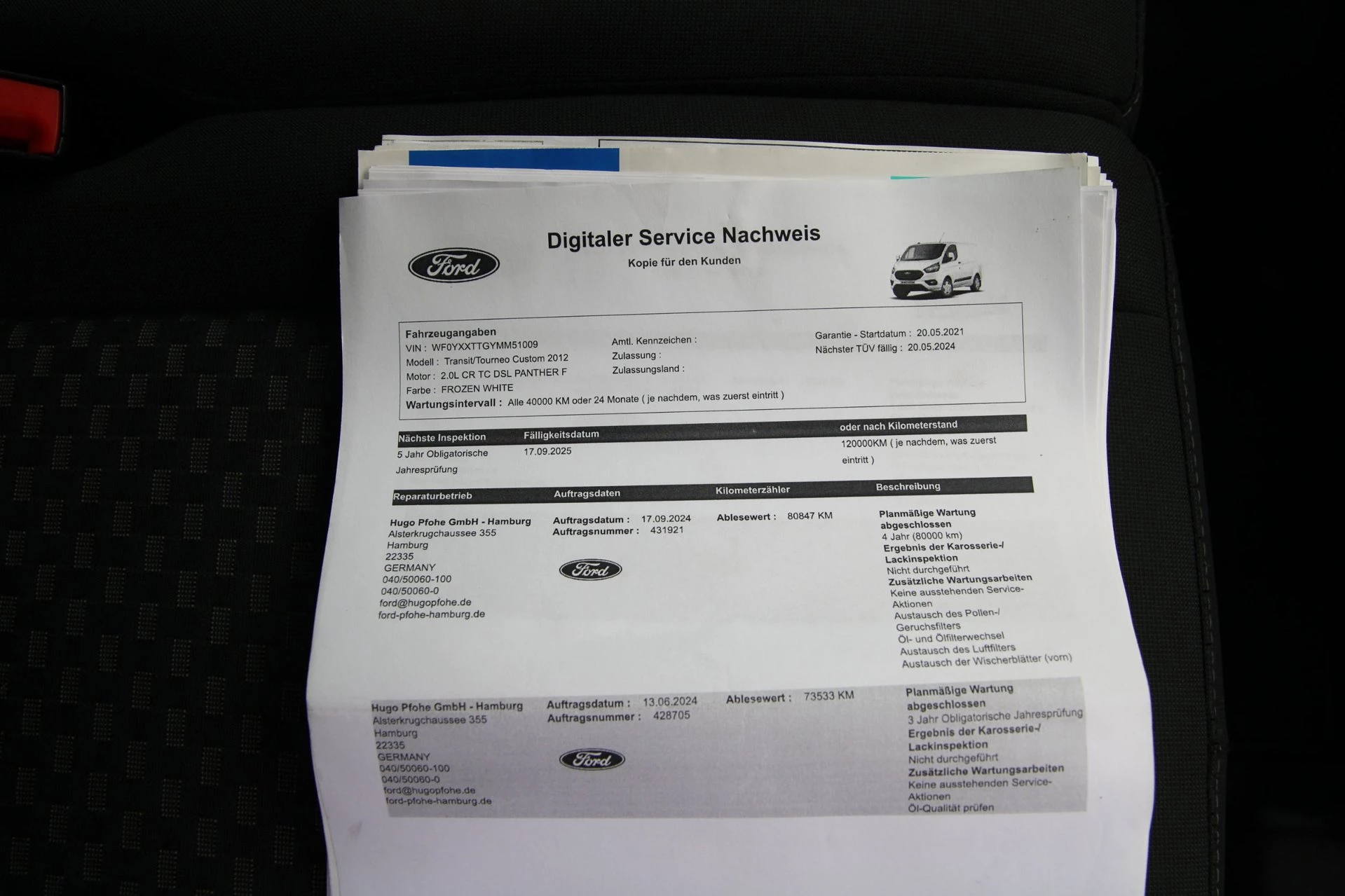 Hoofdafbeelding Ford Transit Custom