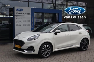 Ford Puma 125PK HYBRID VIGNALE AUTOMAAT TREKHAAK LEDER STUUR/STOELVERWARMING SCHUIFDAK APPLE/ANDROID NAVIGATIE