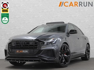 Audi Q8 60e 462PK Competition | RS-Stoelen | 360 Camera | ACC | Carbon | Panorama | Massage | Ventilatie | B&O Sound | Matrix-LED | Luchtvering | Alcantara Hemelbekleding | Stoelverwarming V+A | Sfeerverlichting | Keyless-Entry | ISO-Glas | Zonwering | Standkachel | Autom. Parkeren | Carplay | Stuurwielverwarming | Draadloos Laden |