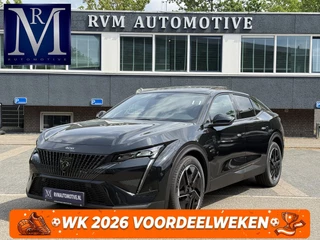 Peugeot e-408 GT 58 kWh VAN: 42.900,- VOOR: 37.877,- UW WKVOORDEEL: 5.023,- | NIEUWE AUTO 13KM!| FULL OPTION| PANO| FOCAL AUDIO| 360 CAMERA| ELEKTRISCHE ACHTERKLEP| ELEK. STOELEN| STOEL + STUURVERWARMING MET MASSAGE|