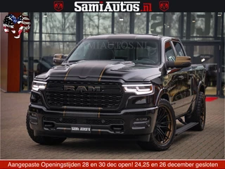 Dodge Ram 1500 Limited Night H.O 540HP 706Nm | Massage + Full Option | De Meest Luxe en Volle Pick-Up in zijn Klasse | Comfortabele Dubbele Cabine met Royale 5 Zitplaatsen | BPM vrij | Nu Leverbaar uit Voorraad | Voorraad Nr 2323 - 5168