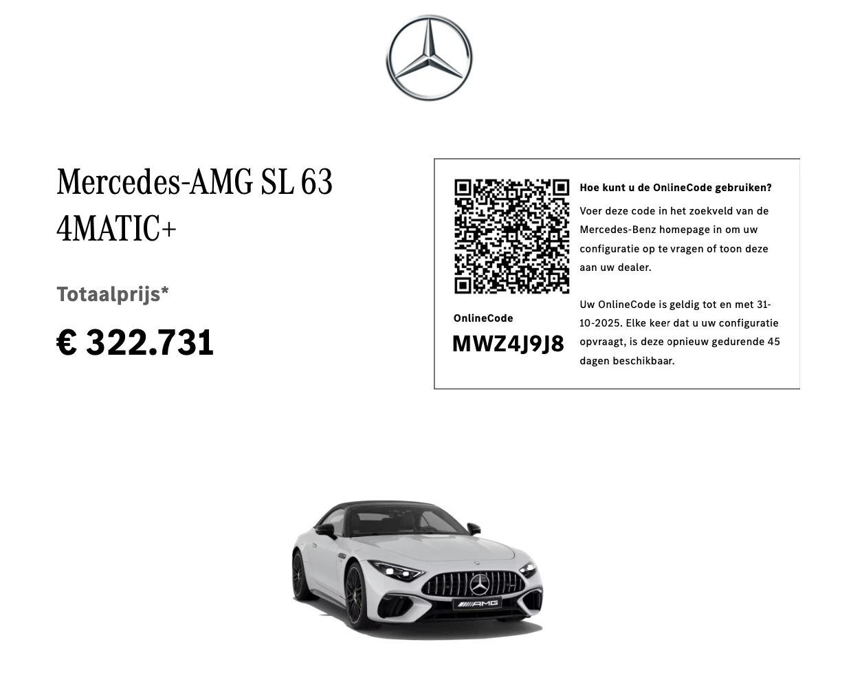 Hoofdafbeelding Mercedes-Benz SL