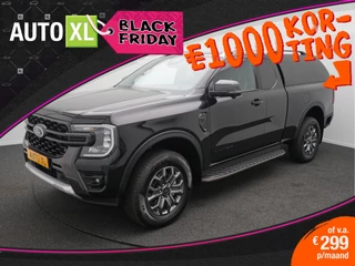 Ford Ranger 2.0 204 PK Wildtrak SuperCab Hardtop Adap.Cruise 360' Camera 1 lt