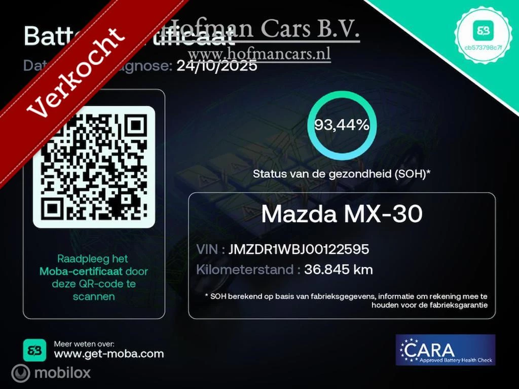 Hoofdafbeelding Mazda MX-30