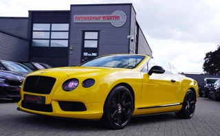 Bentley Continental GTC 4.0 V8S | Luxe leder met ruitmotief | MONACO YELLOW | UNIEKE auto | Gele Stiksels | Massage | Stoelkoeling