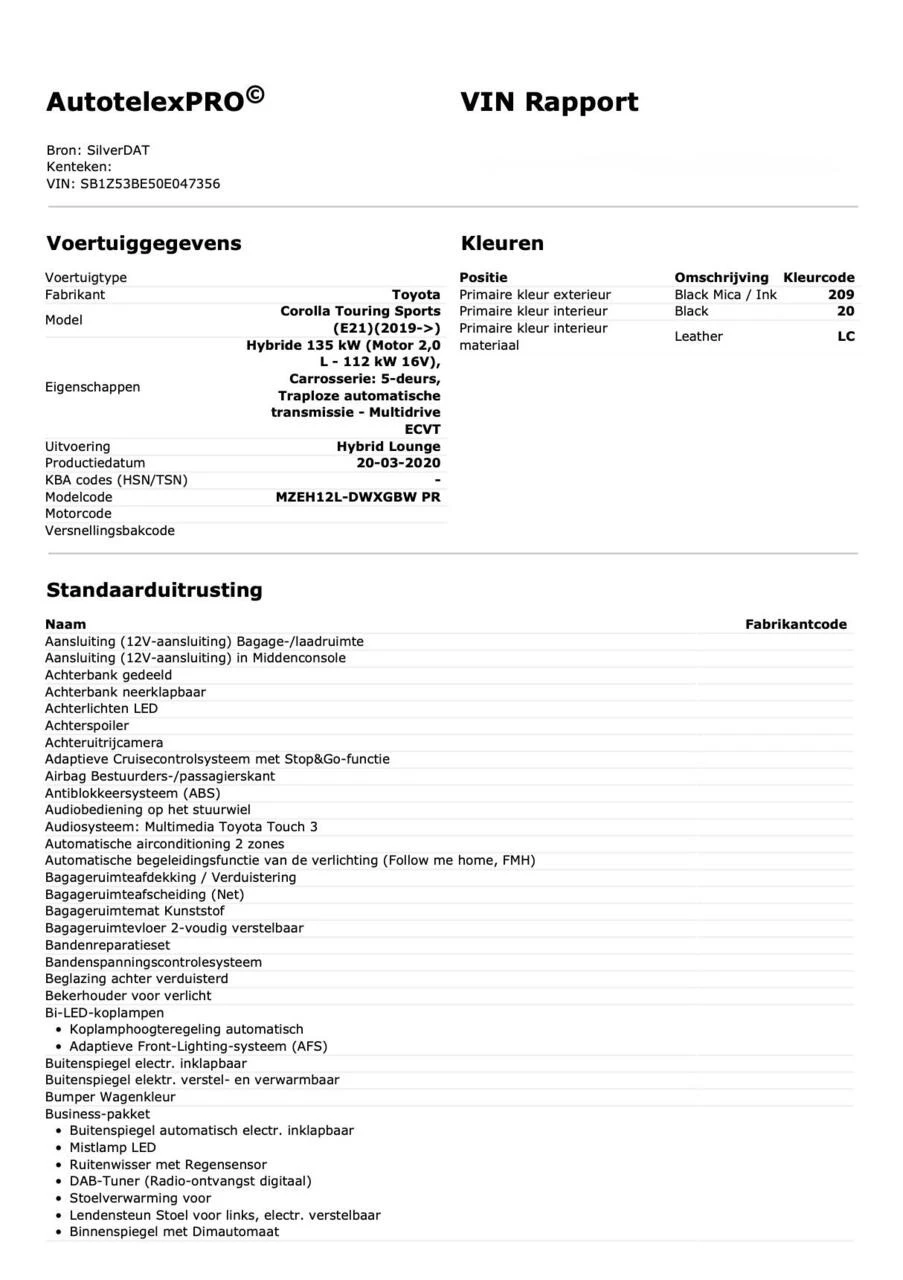 Hoofdafbeelding Toyota Corolla Touring Sports