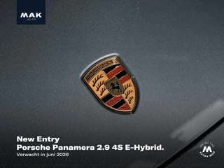 Porsche Panamera 2.9 4S E-Hybrid, Active Ride, 4W-best, SportDesign, pano, Bose, 21", surround view, memory, sp.uitlaat, matrix-LED, ACC