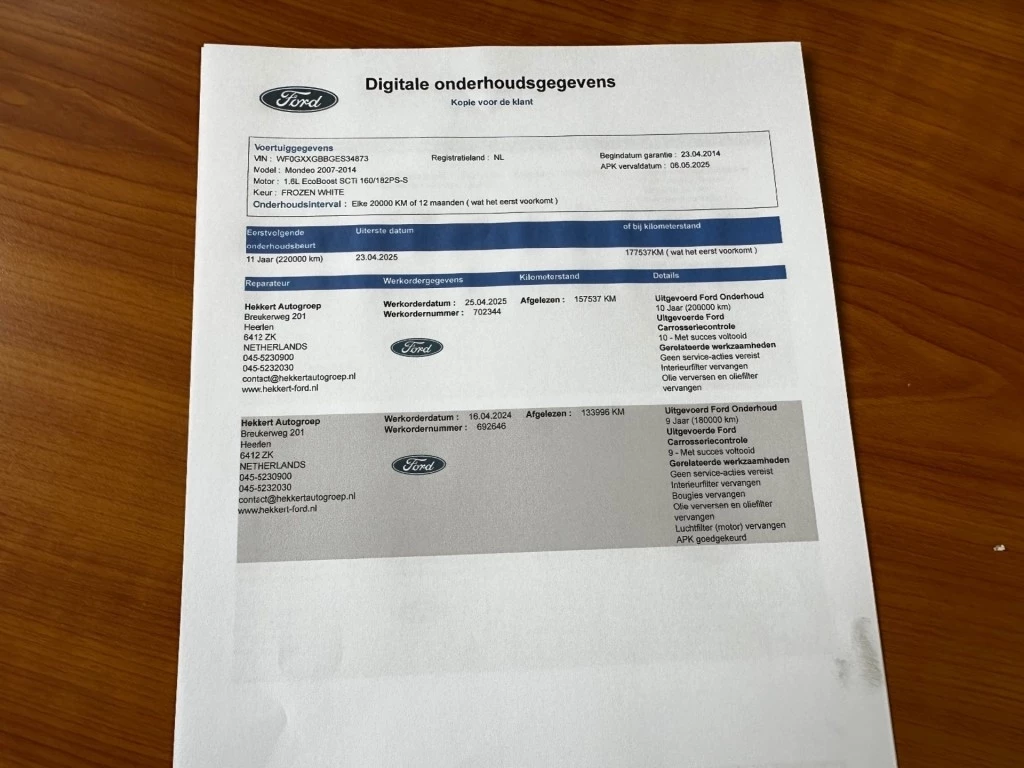 Hoofdafbeelding Ford Mondeo