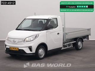 Maxus eDeliver 3 Open Laadbak 50 Kwh 327km WLTP Stad Chassis 100% Elektrisch Airco Cruise Camera Pritsche Pickup Open Box Cruise control