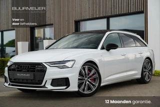 Audi A6 Avant 55 TFSI e Quattro Competition - Dealer onderhouden - Panoramisch schuif/kanteldak - S6 Diffuser - 3 x S-Line - Zwart optiek - 20'' lichtmetalen velgen - Adaptieve cruise control - Dodehoekdetectie - Apple CarPlay - Matrix LED -