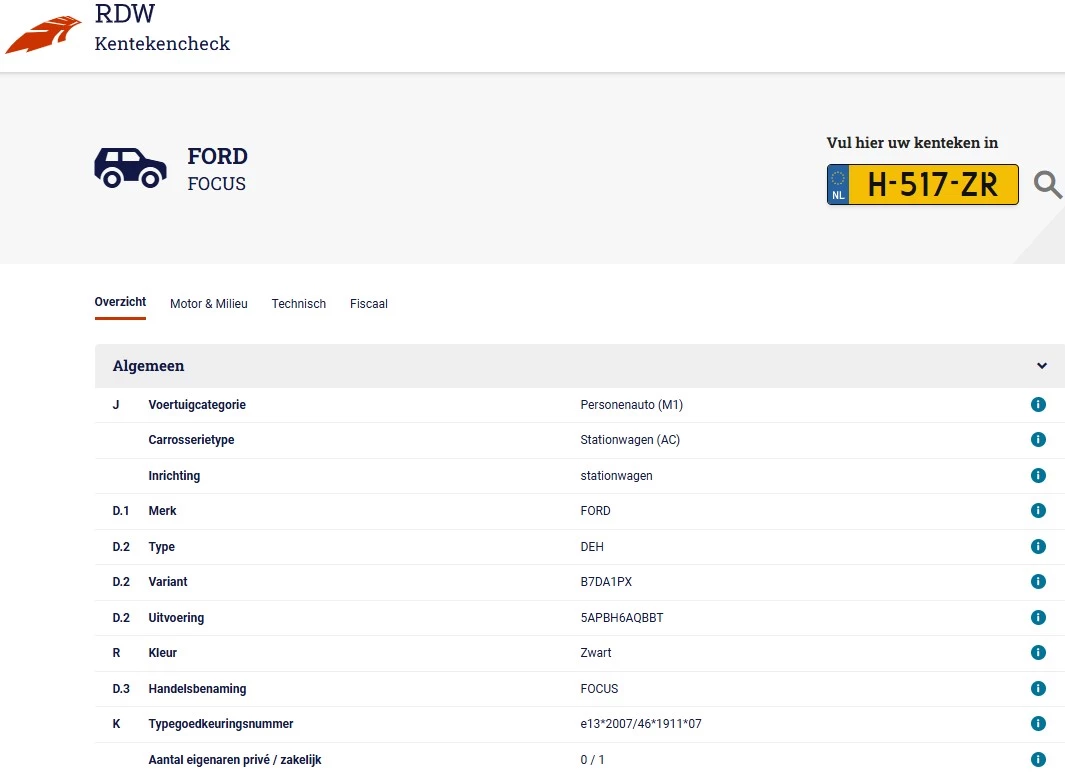Hoofdafbeelding Ford Focus