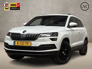 Škoda Karoq 1.5 TSI ACT Deluxe 150Pk Automaat (PANORAMADAK, APPLE CARPLAY, LEDER, ZWART HEMEL, CANTON AUDIO, STOELVERWARMING, ADAPTIVE CRUISE, KEYLESS, GETINT GLAS, CAMERA, NIEUWSTAAT)