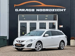 Mazda 6 MZR 2.0 DIDI|XENON VERLICHTING|CRUISECONTROL|STOELVERWAMING|HALFLEDER|ELC AIRCO|18 INCHVELGEN|PDC VOOR EN ACHTER CRUISECONTROL|STOELVERWARMING|HALFLEDER|DAKRAILS|18 INCH SPORTVELGEN Maandag tot Vrijdag geopend tot 18.00 uur en Zaterdag tot 17.00 uur