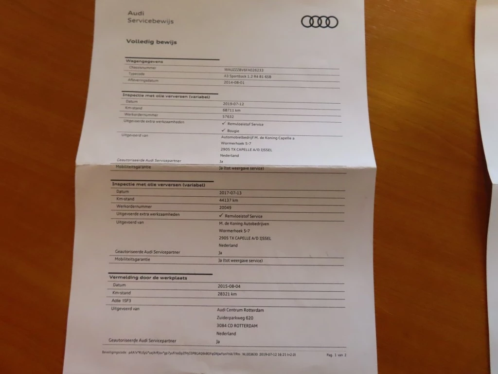 Hoofdafbeelding Audi A3