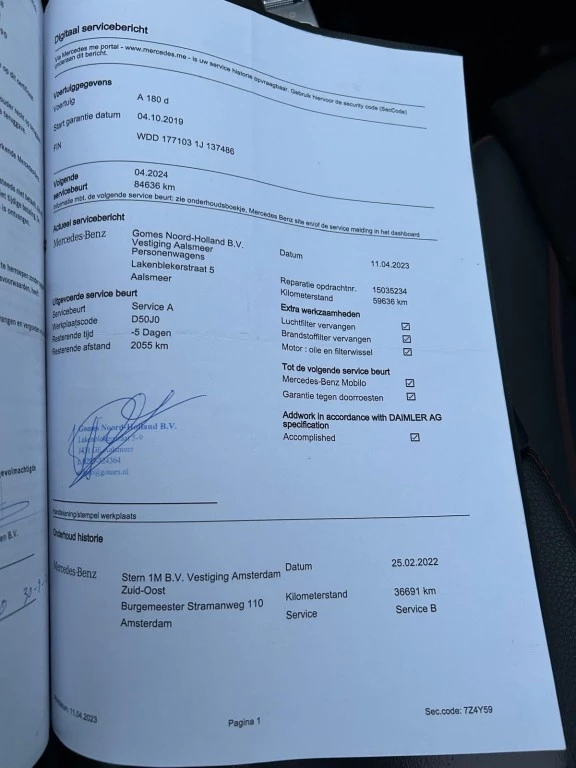 Hoofdafbeelding Mercedes-Benz A-Klasse