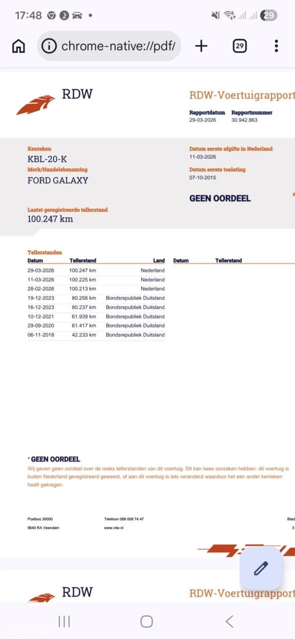 Hoofdafbeelding Ford Galaxy