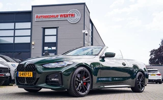 BMW 4-serie Cabrio 430i High Executive |Sanremo green | LaserLED | Stoelkoeling | Camera | Nekverwarming | Carbon