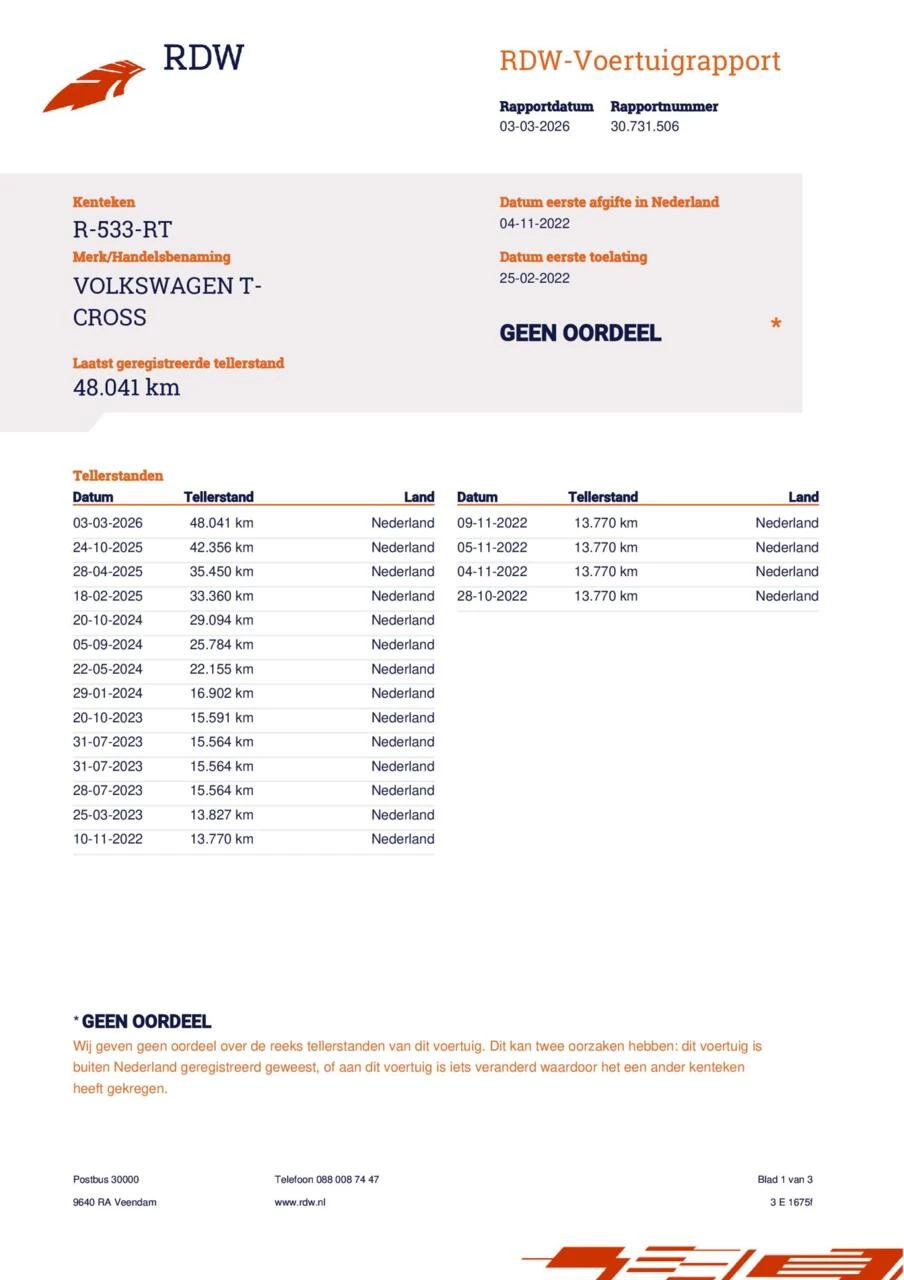 Hoofdafbeelding Volkswagen T-Cross