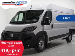Fiat Ducato 2.2 MultiJet 140 pk L4H2 Airco, va 419,- p/mnd Airco, BPM vrij, Cruise control, DAB+, PDC achter, 3-Zits, Nieuw