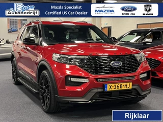 Hoofdafbeelding Ford Explorer Ford Explorer 3.0 V6 EcoBoost PHEV ST-Line 457PK AWD | 7-Persoons | Trekhaak | Panodak | Side bars | 22inch