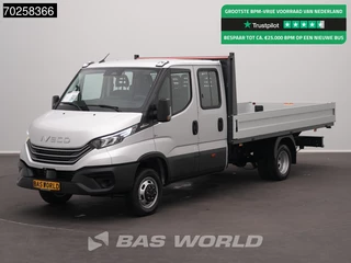 Iveco Daily 35C21 BPM VRIJ! 3.0L Automaat 210PK 2025-Model Open laadbak Dubbel Cabine Dubbellucht CarPlay ACC LED 3,5T Trekvermogen Euro6 Pritsche Pickup Airco Dubbel cabine