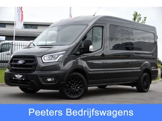 Ford Transit 350 2.0 TDCI L3H2 DC PB Edition Facelift! Virtual, 360 Camera, Adaptieve Cruise, Carplay, Xenon, 165pk, Automaat, Trekhaak, Stuurverwarming, Stoelverwarming, Uniek!